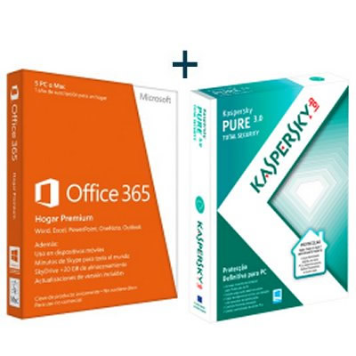 Microsoft Kit Office 365 Prem  Kaspersky Pure 30